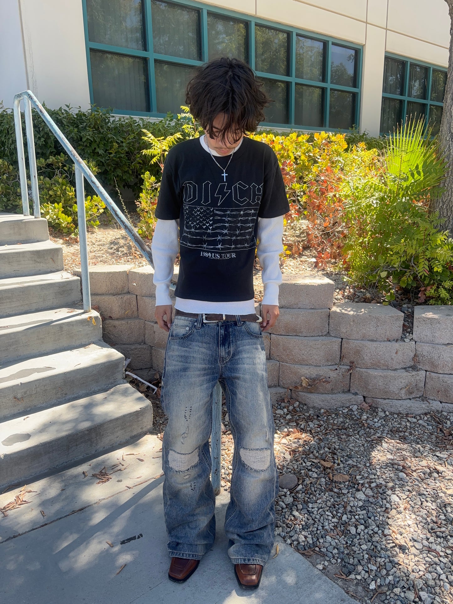 "Scarred" Bootcut Distressed Denim PRE-ORDER